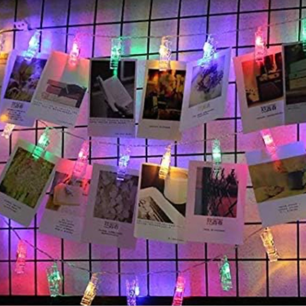 Colorful LED Photo Clip String Lights - Picture 4 of 9